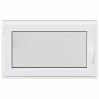 Kelderraam "RISOR" 100x70 cm draai-kiep DIN links antraciet - thumbnail