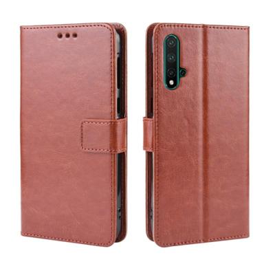 Retro Crazy Horse textuur horizontale Flip lederen case voor Huawei Nova 5/Nova 5 Pro met houder & kaartsleuven & fotolijstjes (bruin) Retro Crazy Horse textuur horizontale Flip lederen case voor Huawei Nova 5/Nova 5 Pro met houder & kaartsleuven & fotolijstjes (bruin)