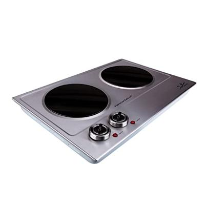 Draagbare Vitrokeramische Kookplaat JATA V532 2400W Zilverkleurig Staal 2400 W Draagbare Vitrokeramische Kookplaat JATA V532 2400W Zilverkleurig Staal 2400 W