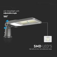 V-TAC VT-105ST 23621 LED-straatlantaarn Energielabel: E (A - G) LED LED vast ingebouwd 100 W Grijs - thumbnail