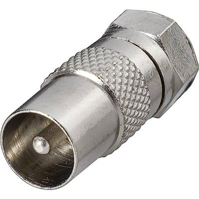 Renkforce F-Coax-adapter [F-stekker -Antennestekker 75 Ω] Zilver