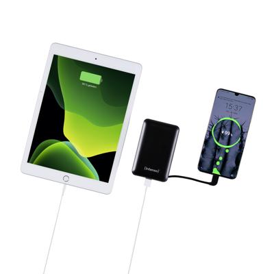 Intenso XC10000 Powerbank 10000 mAh LiPo USB-A, USB-C Zwart Statusweergave Intenso XC10000 Powerbank 10000 mAh LiPo USB-A, USB-C Zwart Statusweergave