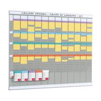 Weekplanner Nobo Zilverkleurig Aluminium - thumbnail