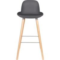 Zuiver Barkruk 'Albert Kuip' PP, kleur Donkergrijs (zithoogte 75cm) - thumbnail