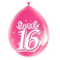 Party Ballonnen Sweet 16 (8st) - thumbnail