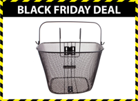 Dunlop Fietsmand - 22 liter - zwart - metaal - met haken - thumbnail