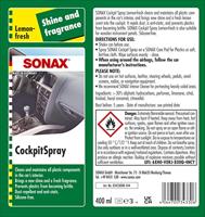 SONAX kunststoffpflegemittel "cockpitpfleger " cockpit care 400 ml lemon-fresh - thumbnail