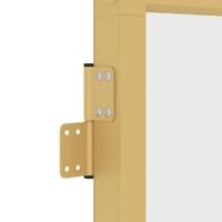VidaXL Binnendeur smal 93x201,5 cm gehard glas en aluminium goudkleur - thumbnail