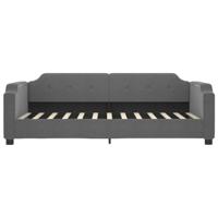 Slaapbank onderschuifbed en lades 100x200 cm stof donkergrijs - thumbnail