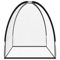 VidaXL Golftrainingsnet 300x150x210 cm polyester zwart - thumbnail