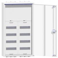 Hager FWB62N FWB62N Veldverdeler Opbouw (op muur), Inbouw (in muur), Deels verzonken Aantal groepen: 96 Aantal rijen: 8 Inhoud: 1 stuk(s) - thumbnail