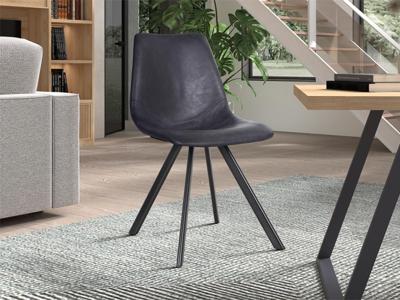 Moderne stoel YUKA zwart Moderne stoel YUKA zwart