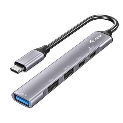 Hub USB-C 7 Poorten Equip 12896207101 Aluminium