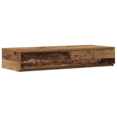 Opbergbedframe Oud hout 236.5 x 80 x 31.5 cm Bewerkt hout