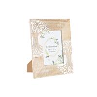 Fotolijsten DKD Home Decor Wit Bruin Hout Kristal Mangohout Boomstructuur Indiaas 23 x 2 x 28 cm - thumbnail