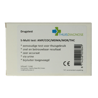 Thuis-diagnose Drugtest urine 5 soorten drugs 1 Stuks - thumbnail