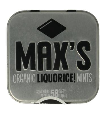 Max Organic Mints Liquorice mints - 35gr Max Organic Mints Liquorice mints - 35gr