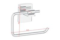 tesa klaam Toiletrolhouder Lijm Metaal - thumbnail