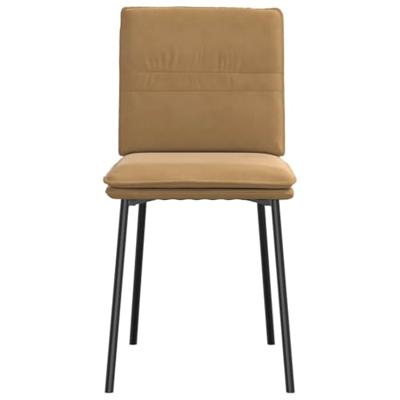 Eetkamerstoelen 2 st fluweel bruin Eetkamerstoelen 2 st fluweel bruin
