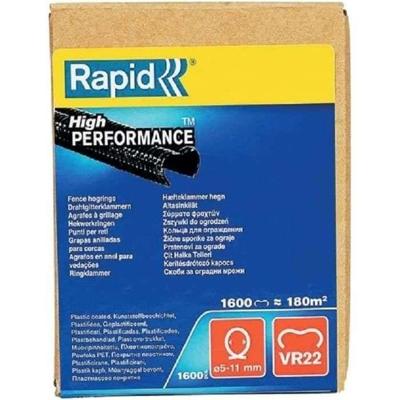 Rapid VR22 zwart gelamineerde draadgaasnietjes