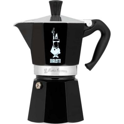 Italiaanse koffiezetter - BIALETTI - La Mokina - Geschikt voor alle kookplaten behalve inductie - 1 kopje - 40 ml - Zwart Italiaanse koffiezetter - BIALETTI - La Mokina - Geschikt voor alle kookplaten behalve inductie - 1 kopje - 40 ml - Zwart