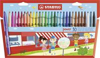 STABILO power viltstift, etui van 30 stuks, assorti - thumbnail