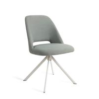 Jesper Home Sasue eetkamerstoel Sure Azure revolve white - thumbnail