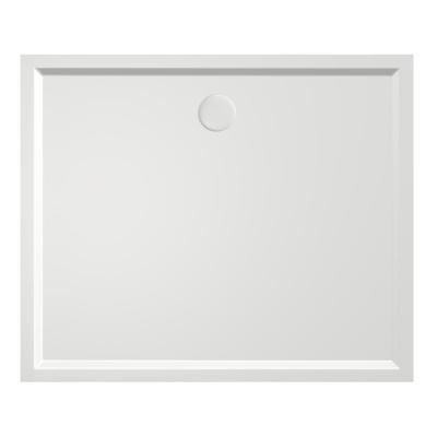 Douchebak Xenz Mariana | 120x100x4 cm | Incl.Afvoersifon-Chroom | Acryl | Rechthoekig | Wit glans
