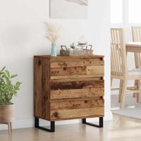 Dressoir met lade Oud Hout 60 x 35 x 70 cm Bewerkt hout - thumbnail
