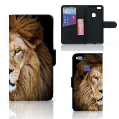 Huawei P10 Lite | Telefoonhoesje | Met pasjeshouder | Leeuw Huawei P10 Lite | Telefoonhoesje | Met pasjeshouder | Leeuw