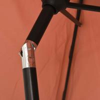 VidaXL Parasol met metalen paal 300x200 cm terracotta - thumbnail