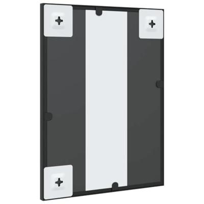 VidaXL Wandspiegel rechthoekig 30x40 cm ijzer zwart