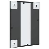 VidaXL Wandspiegel rechthoekig 30x40 cm ijzer zwart - thumbnail