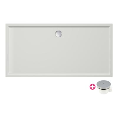 Douchebak Xenz Mariana | 170x80x4 cm | Incl.Afvoersifon-Chroom | Acryl | Rechthoekig | Wit mat Douchebak Xenz Mariana | 170x80x4 cm | Incl.Afvoersifon-Chroom | Acryl | Rechthoekig | Wit mat