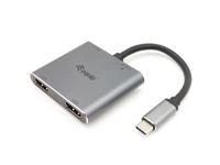 Equip 133484 usb-c 4 in 1 dual hdmi adapter - thumbnail