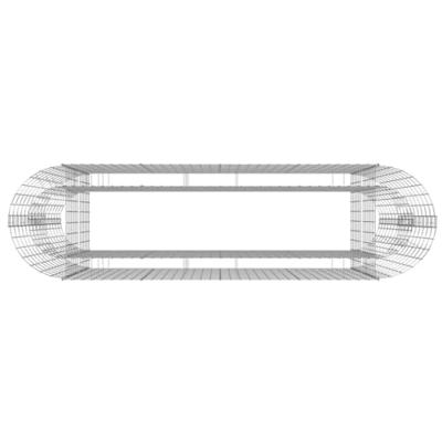 VidaXL Gabion plantenbak verhoogd 190x50x100 cm gegalvaniseerd ijzer VidaXL Gabion plantenbak verhoogd 190x50x100 cm gegalvaniseerd ijzer