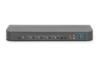 Digitus DS-12890 KVM-extender 4 poorten DisplayPort, HDMI Muis, Toetsenbord 3840 x 2160 Pixel