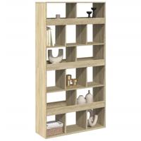 Kamerscherm 100x33x187,5 cm bewerkt hout sonoma eikenkleurig - thumbnail