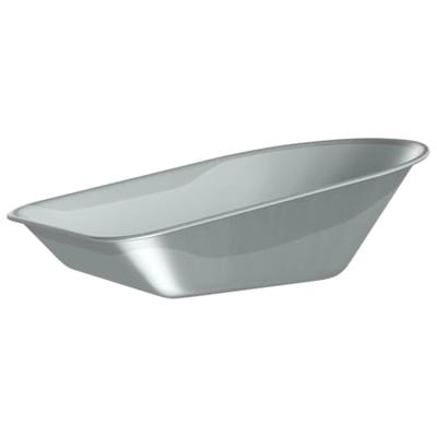 VidaXL Vervanging voor kruiwagenlade zilver 90 x 63 x 28 cm staal
