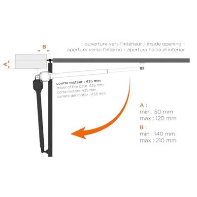 Motor voor garagedeur SCS SENTINEL 24 V 120º