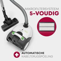 Bomann BS 9019 CB Stofzuiger 700W Wit/Grijs - thumbnail