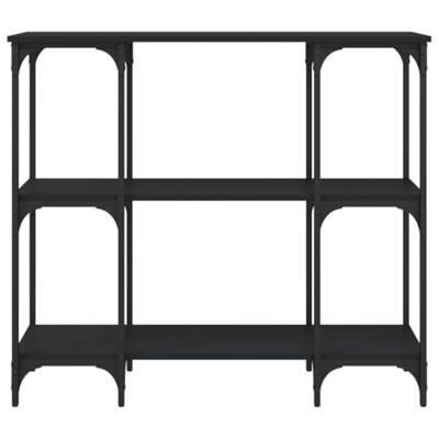 Wandtafel 102x35x90 cm bewerkt hout zwart