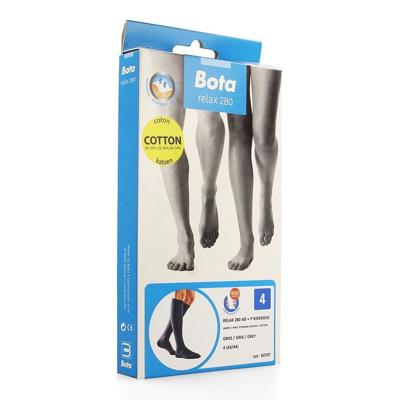 Bota Relax 280 Katoen Korte Kous Grijs N4