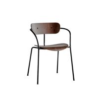 &Tradition Pavilion AV2 eetkamerstoel black Lacquered Walnut - thumbnail