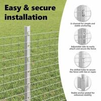 VidaXL Hek met paal zilver 0,6 x 50 m staal - thumbnail