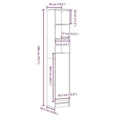 Dressoir met LED 36x32,5x200cm bewerkt hout sonoma eikenkleurig Dressoir met LED 36x32,5x200cm bewerkt hout sonoma eikenkleurig