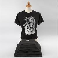Creativ Company T-shirts, b: 32 cm, afm 3-4 jaar, ronde hals, 145 gr, zwart, 1 stuk - thumbnail