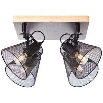 Brilliant 40135/76 - 4 Spots Plafondlamp Metaal/Hout