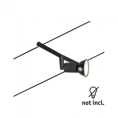 Paulmann 12V-kabelsysteem lamp GU5.3 Zwart (mat), Chroom