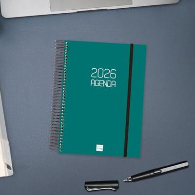 Agenda Finocam OPAQUE Groen A5 15,5 x 21,2 cm 2026 Agenda Finocam OPAQUE Groen A5 15,5 x 21,2 cm 2026
